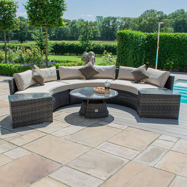 Dakota Fields Wisner Half Moon Rattan Sofa Set & Reviews Wayfair.co.uk